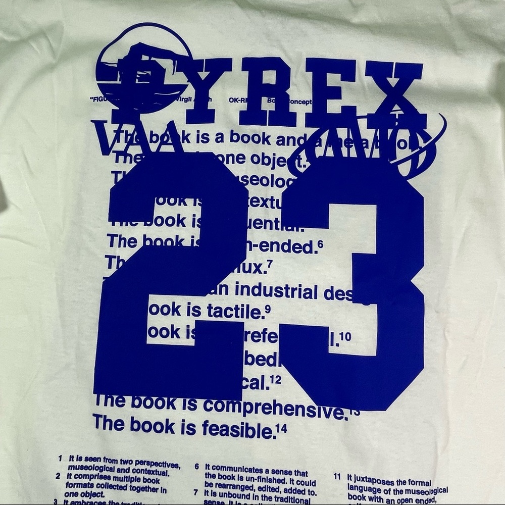 Champion x Virgil Abloh Pyrex Mens 2XL White Tee Shirt Figures of Speech T-Shirt - Picture 9 of 12